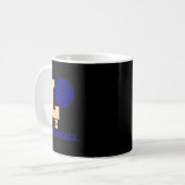 ラブバスケットボール1 コーヒーマグカップ (正面左)