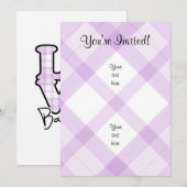 ラブバスケットボール 招待状 (正面/裏面)