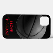 ラブバスケットボール Case-Mate iPhoneケース (裏面 (横))