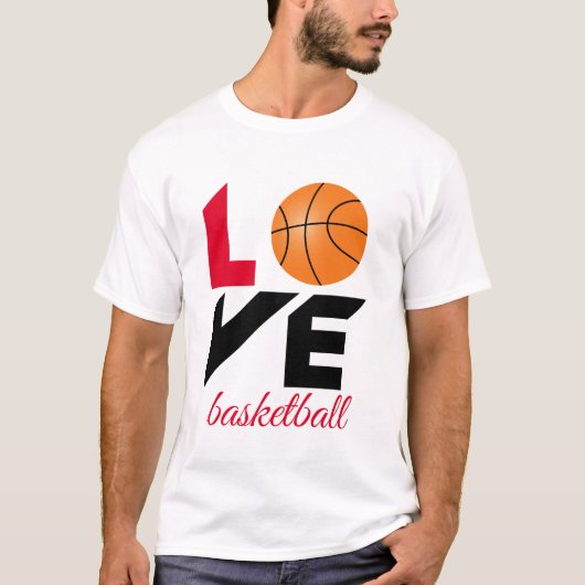 ラブバスケットボール Tシャツ (正面)