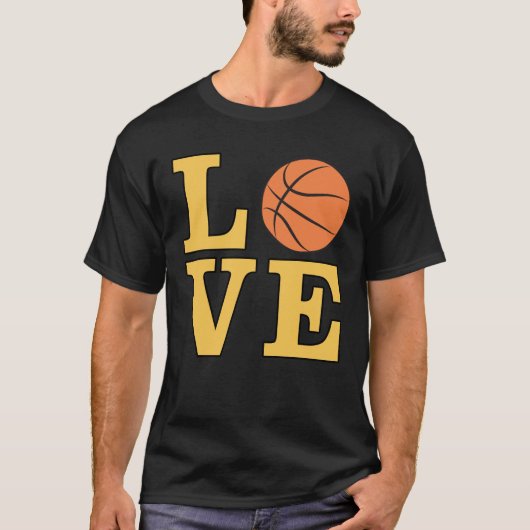 ラブバスケットボール Tシャツ (正面)