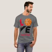 ラブバスケットボール Tシャツ (正面フル)
