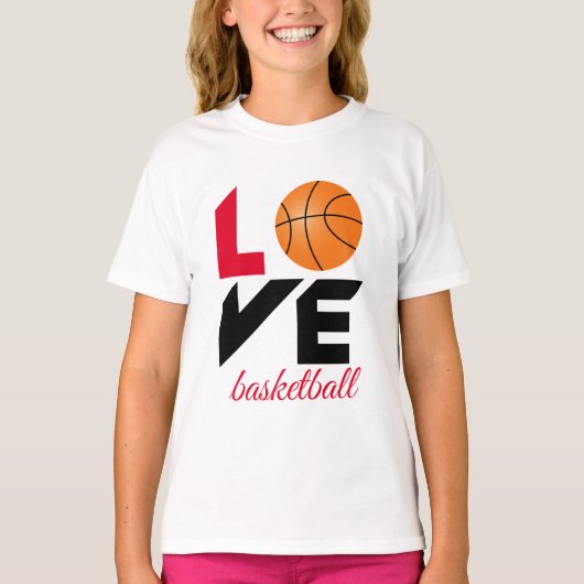 ラブバスケットボール Tシャツ (正面)