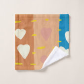 ラブバスタオオルセットの風 バスタオルセット (ウォッシュタオル)