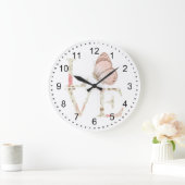 ラブバタフライフローラ ラージ壁時計 (ホーム)