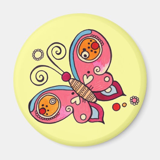 ラブバタフライマグネット マグネット (正面)