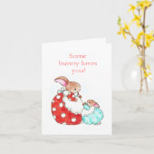 ラブバニーカード カード (黄色い花)