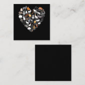 ラブバニーズラビッおもしろいトハート スクエア名刺 (正面/裏面)