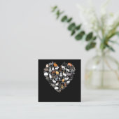 ラブバニーズラビッおもしろいトハート スクエア名刺 (スタンド正面)