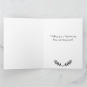 ラブバニーパーソナライズされた結婚ズおめでとう カード (内部)