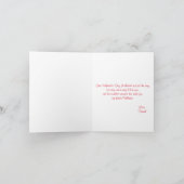 ラブバニー |カスタム文字&名前バレンタインデー シーズンカード (内部)