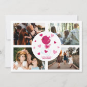 ラブバパーソナライズされたード4フォトコラージュバレンタインズ シーズンカード (正面)