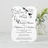 ラブバモダンーズカップルブライダルシャワー招待 招待状 (スタンド正面)