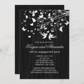 ラブバモダンーズ婚約パーティ招待状 招待状 (正面/裏面)