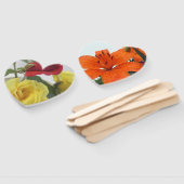 ラブバラとリリーハートホワイトアセンブルハンドファン ハンドファン (組立なし)