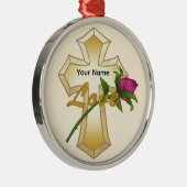 ラブバラクリスチャンクロス メタルオーナメント (右)