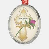 ラブバラクリスチャンクロス メタルオーナメント (左)