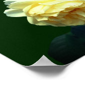 ラブバラパーソナライズされたス結婚フラワー ポスター (角)