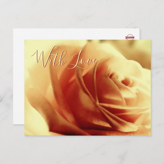 ラブバラフラワーカスタマイズ可能はがき ポストカード (正面/裏面)