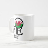 ラブバリー・ウェールズ11oz コーヒーマグカップ (正面左)