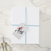 ラブバルーンのバレンタインデートトールギフトラベル ギフトタグ (より糸付き)