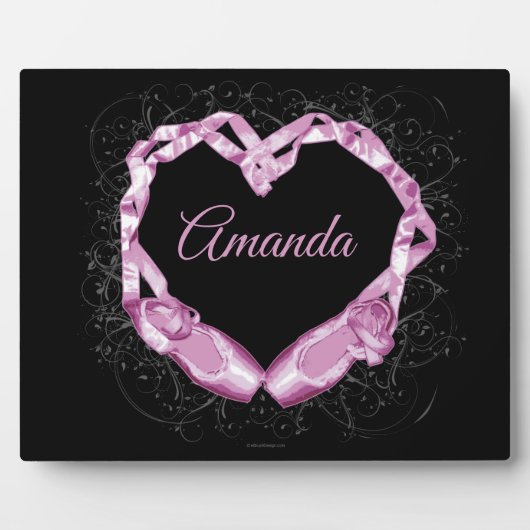 ラブバレエパーソナライズされた(Love Ballet) フォトプラーク (正面)