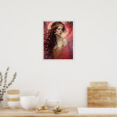 ラブバレンタインデイアートプリント ポスター (キッチン)