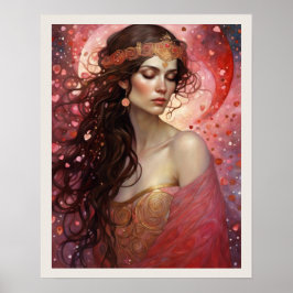 ラブバレンタインデイアートプリント ポスター