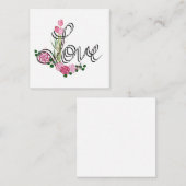 ラブバレンタインデーのカード ノートカード (正面/裏面)