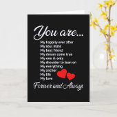 ラブバレンタインデーカップルハートおもしろいギフトアイディア カード (黄色い花)