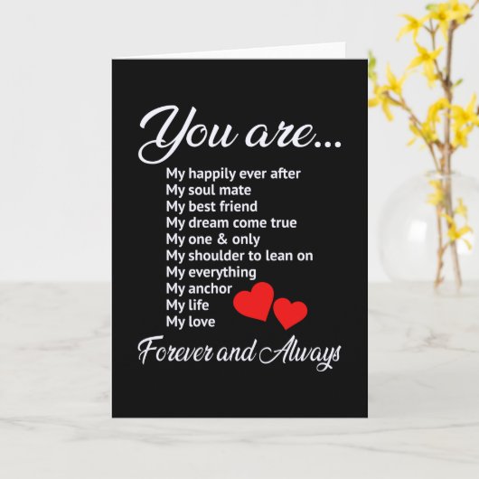 ラブバレンタインデーカップルハートおもしろいギフトアイディア カード (黄色い花)