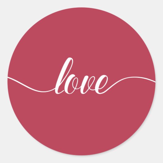 ラブバレンタインデータイポグラフィ |シール ラウンドシール (正面)