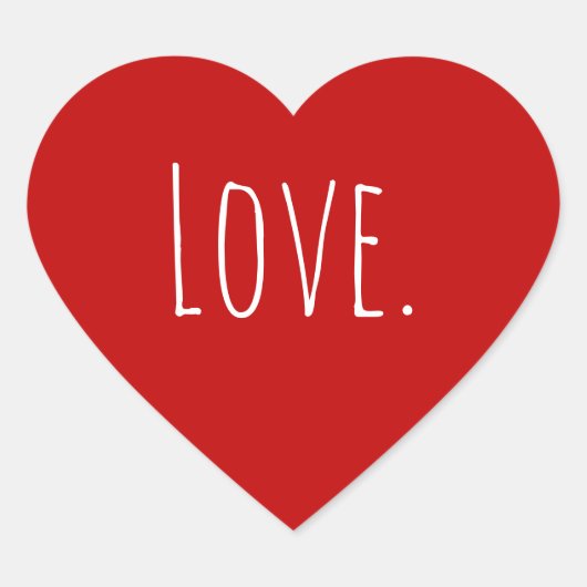 ラブバレンタインデーハートシール ハートシール (正面)