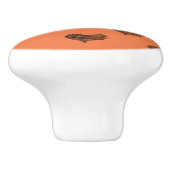 ラブバレンタインデーブラックハートスケッチ セラミックノブ (側面)