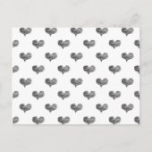 ラブバレンタインデーブラックハートスケッチ ポストカード (正面)