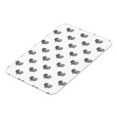 ラブバレンタインデーブラックハートスケッチ マグネット (左側)