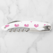 ラブバレンタインデーホットピンクハートスケッチ ソムリエナイフ (裏面)