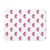 ラブバレンタインデーホットピンクハートスケッチ マグネット (横)