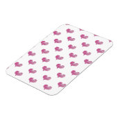 ラブバレンタインデーホットピンクハートスケッチ マグネット (左側)