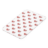 ラブバレンタインデー赤いハートスケッチ マグネット (左側)