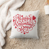 ラブバレンタインデー赤 クッション (ブランケット)