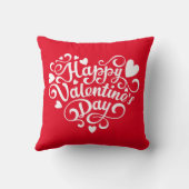 ラブバレンタインデー赤 クッション (裏面)