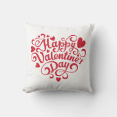 ラブバレンタインデー赤 クッション (正面)