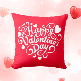 ラブバレンタインデー赤 クッション