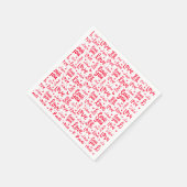 ラブバレンタインデー スタンダードカクテルナプキン (角)