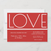 ラブバレンタインデー | 招待状 (正面)
