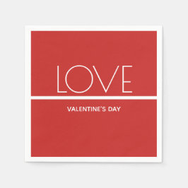 ラブバレンタインデー | 紙ナプキン スタンダードカクテルナプキン
