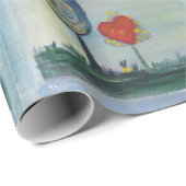 ラブバレンタインハートラッピング紙 ラッピングペーパー (ロールコーナー)