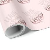 ラブバレンタインバラ金ゴールドハートピンク ラッピングペーパー (ロールコーナー)