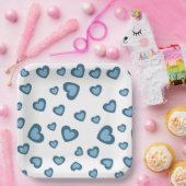 ラブバレンタインパーティーとハート紙プレート ペーパープレート (パーティー)